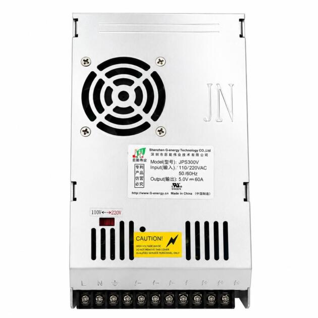 G-Energy 5V 60A Fan Power Supply for LED screens and digital signage