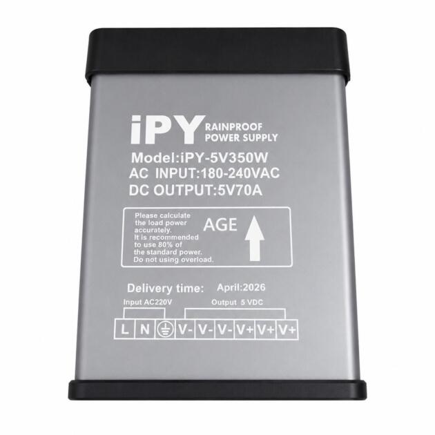 5V 70A Rainproof Power Supply for outdoor advertising screens and LED video walls