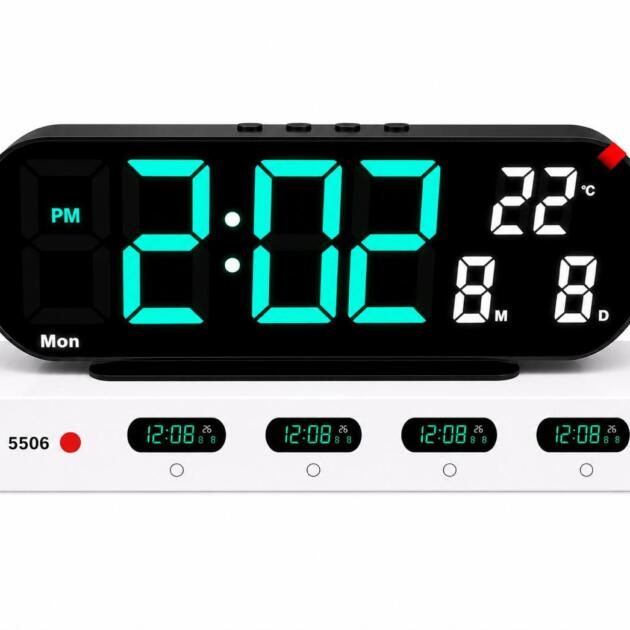 Digital Calendar Clock 5506 Offices and Corporate Buildings Schools and Colleges Hospitals and Clinics Factories and Industrial Areas Shops and Retail Stores