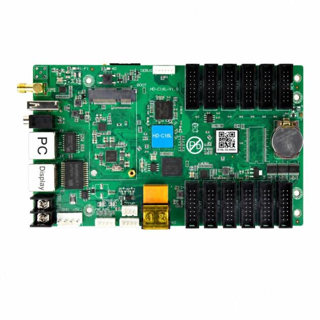 C16L Controller, HUIDU SMD LED Sending Card,LED Video Screen LED Video Wall Controller,LED Advertising Screen LED Screen Control System,
