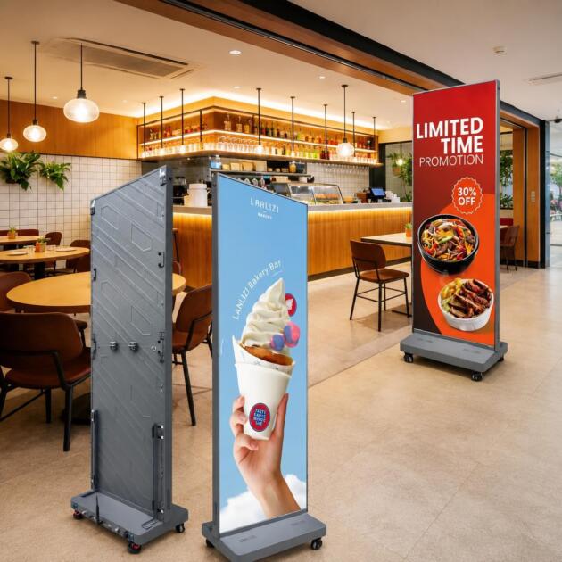P2.5 & P1.8 COB LED Video Screen Indoor Outdoor Standy Supports and positions the LED video screen Stable and Professional Structure