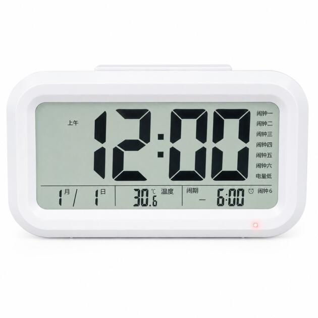 Digital Calendar LCD Table Clock, 5×3 Inch USB Powered 5V,12/ 24 Hour AM /PM Digital Desktop, Office, Home, Indoor Clock,