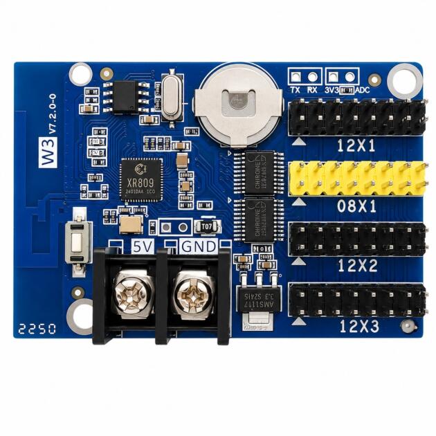 HUIDU W3 Single Color WiFi LED Control Card LED Advertising Boards Shop Sign Boards Scrolling Message Displays Business Advertising Signs Information Boards School & Institutional Displays