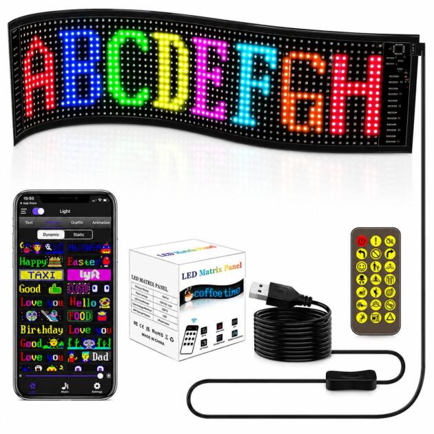 I-Pixel LED Display 14 × 4 Inch – 20 × 64 Pixel Digital Display Text, Numbers, Graphics & Animations Control: Compatible LED Controller Installation: Wall Mount / Hanging / Custom Installation Application: Advertising, Information & Digital Signage Suitable For: Shops, Offices, Schools, Mosques, Businesses & Commercial Areas Design: Compact and Space-Saving