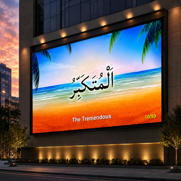 Project Size: 9 ft × 18 ft Approx. Screen Size: 2.74 m × 5.49 m Display Type: Indoor LED Video Wall Pixel Pitch: P2.5 mm Application: Indoor Advertising, Events, Shopping Malls, Corporate Offices, Auditoriums, TV Studios, Schools, Mosques, Conference Halls