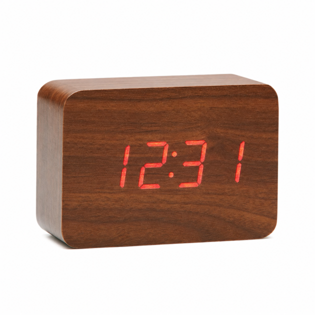 Elegant wooden design Bright and clear red LED display Supports 12-hour and 24-hour formats AM/PM indication Compact 4 × 3 inch size 5V DC power operation Battery-less design Easy to place on a desk, counter, shelf, or reception table Suitable for home and commercial use